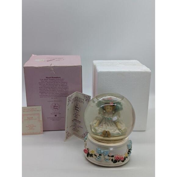 Maud Humphrey Bogart Musical Snowglobe Sarah H5594 1990 Hamilton Gifts